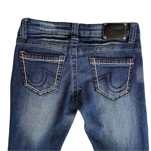Red Rivet distressed dark denim jeans women’s size 5 - Picture 5 of 9